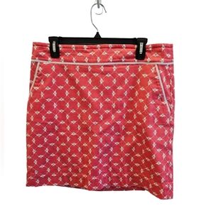 Talbots Bee Buzzing Pink Womens Cotton Skirt